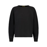 Front view of Urbane Noir ONE oversized black sweatshirt – premium Melbourne streetwear